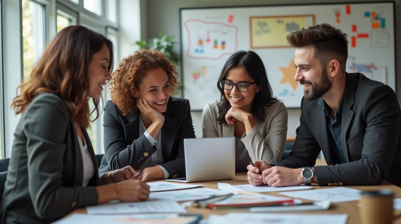 a expert team working - team hired by media recruitment agency