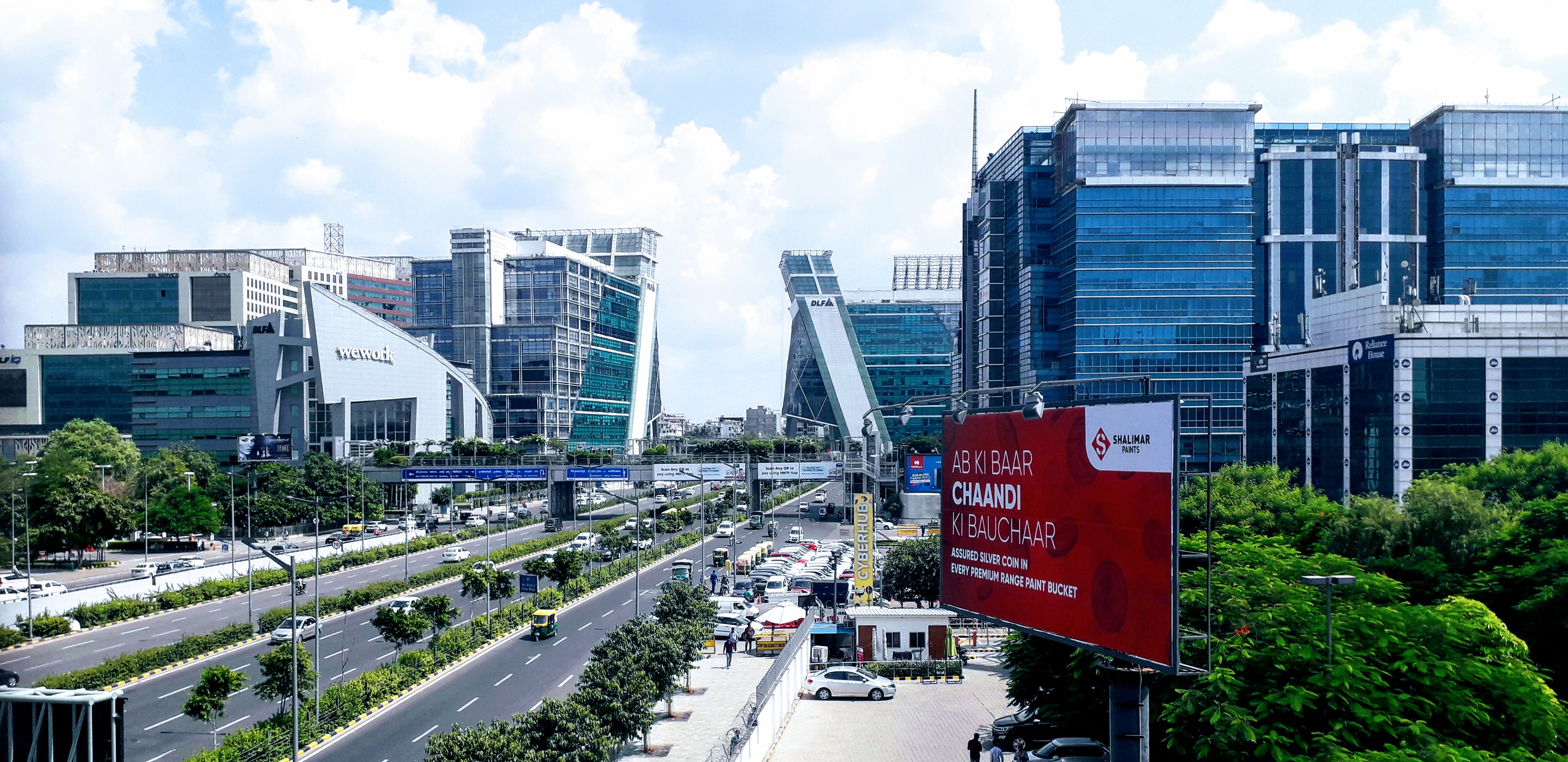 DLF Cyber City skyline in Gurugram, Haryana
