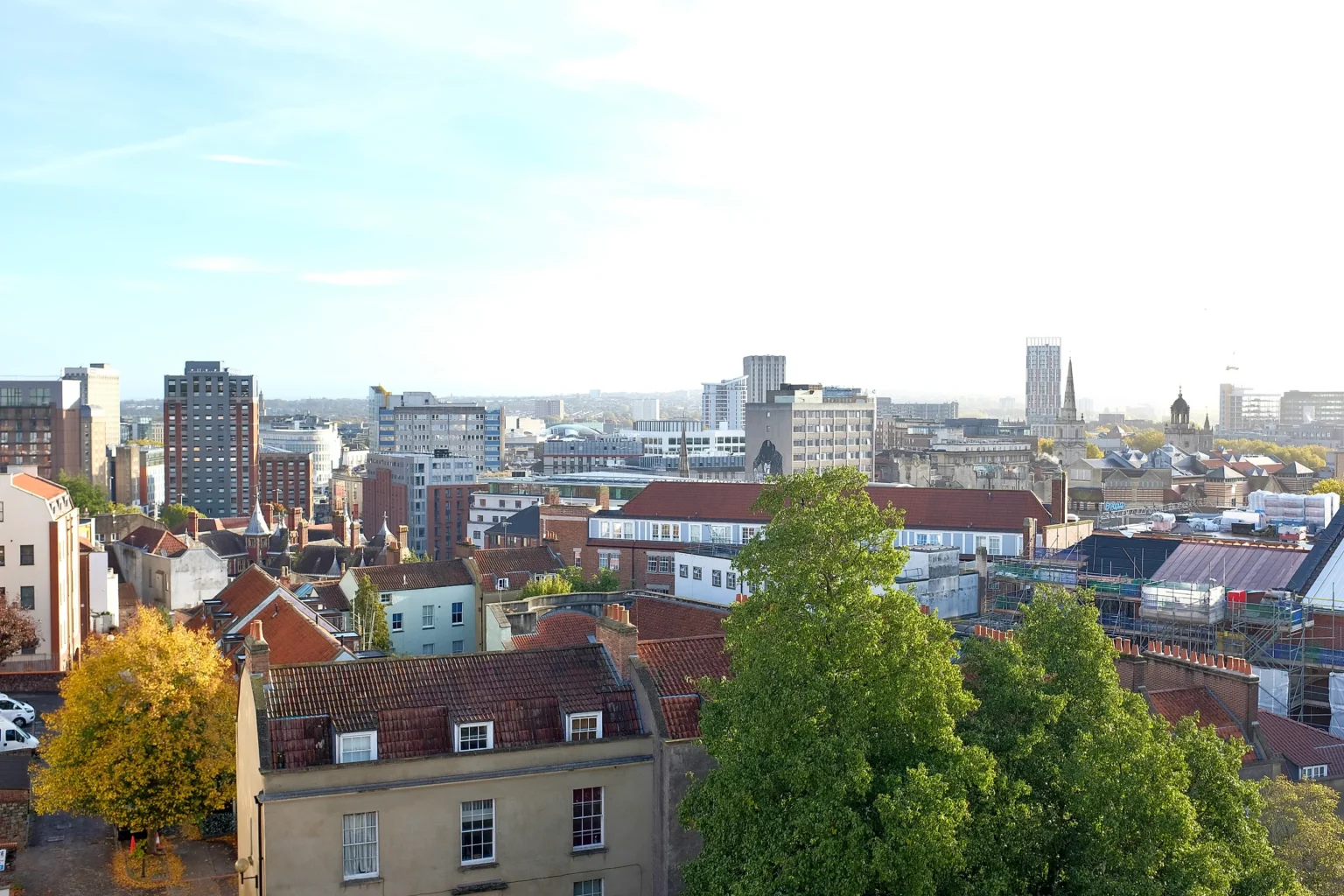 Bristol commercial city centre skyline
