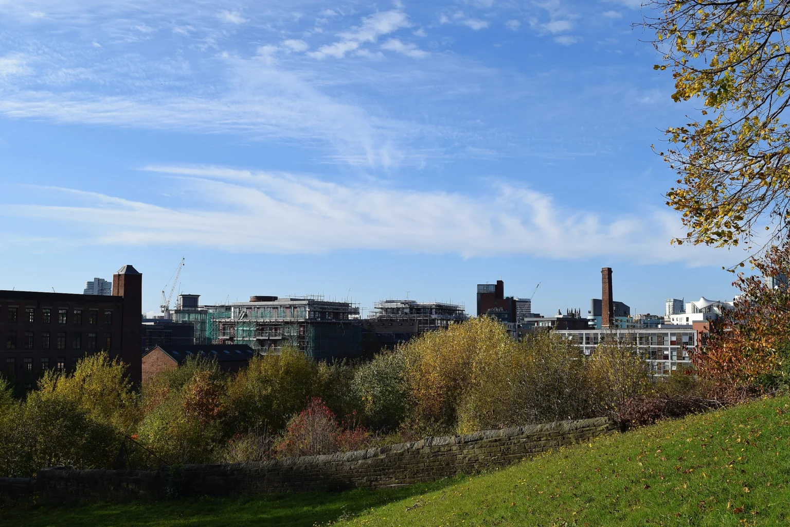 Leeds commercial city centre skyline