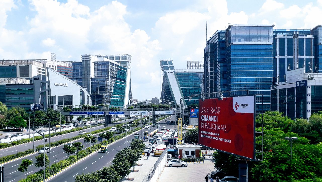 DLF Cyber City skyline in Gurugram, Haryana
